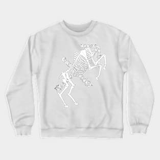 Sagittarius Skeleton - Black and White Crewneck Sweatshirt